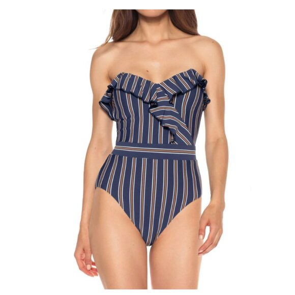 Isabella Rose Broadway One-Piece Swim Suit Multi Women's Size S  - Picture 3 of 4